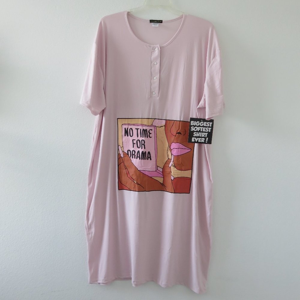 (#K-1) Not a morning person ( No time for Drama) PJ gown One size